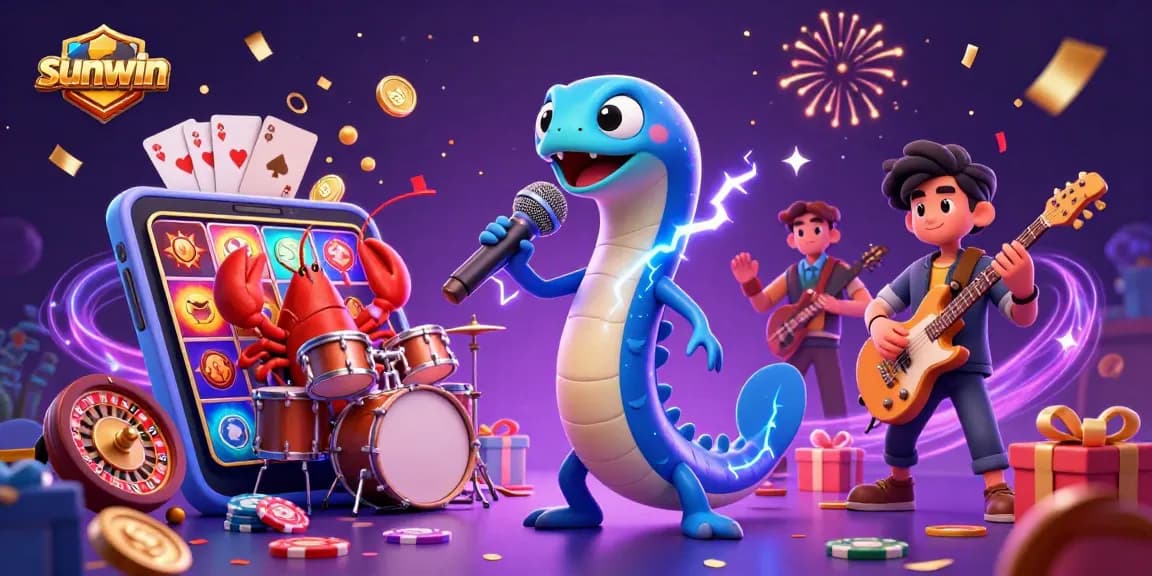 Experience the fun at sunwin with a vibrant underwater casino party animation featuring electrifying performances.