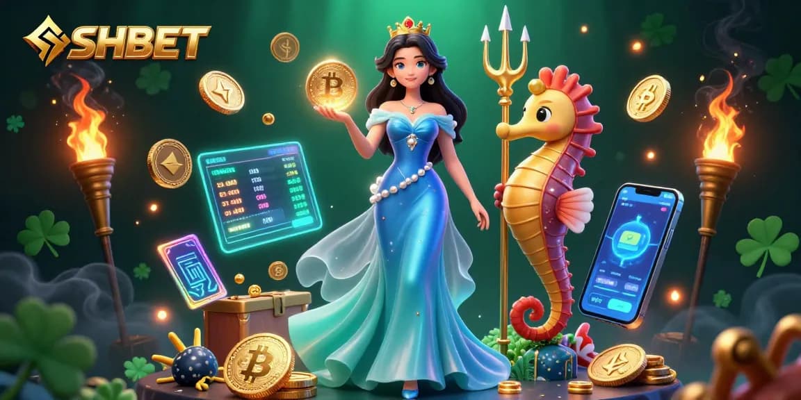 Experience SHBET with a captivating underwater scene showcasing the thrilling world of online gambling.