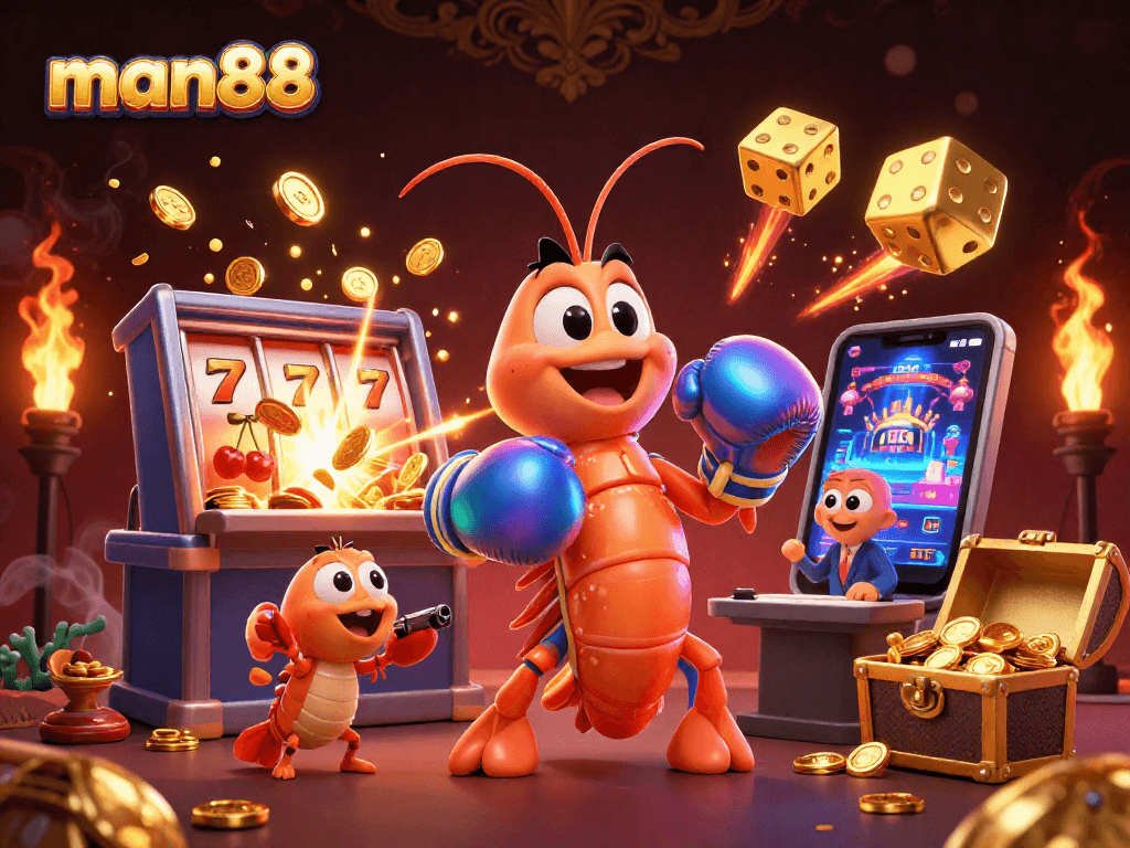 Play with man88's captivating casino games featuring vibrant 3D characters and dynamic jackpots.