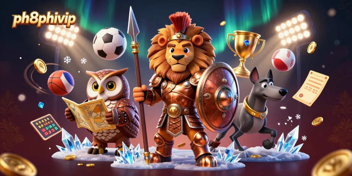 Bet big with ph8phivip as the Spartan lion leads a dynamic betting scene filled with sports action.