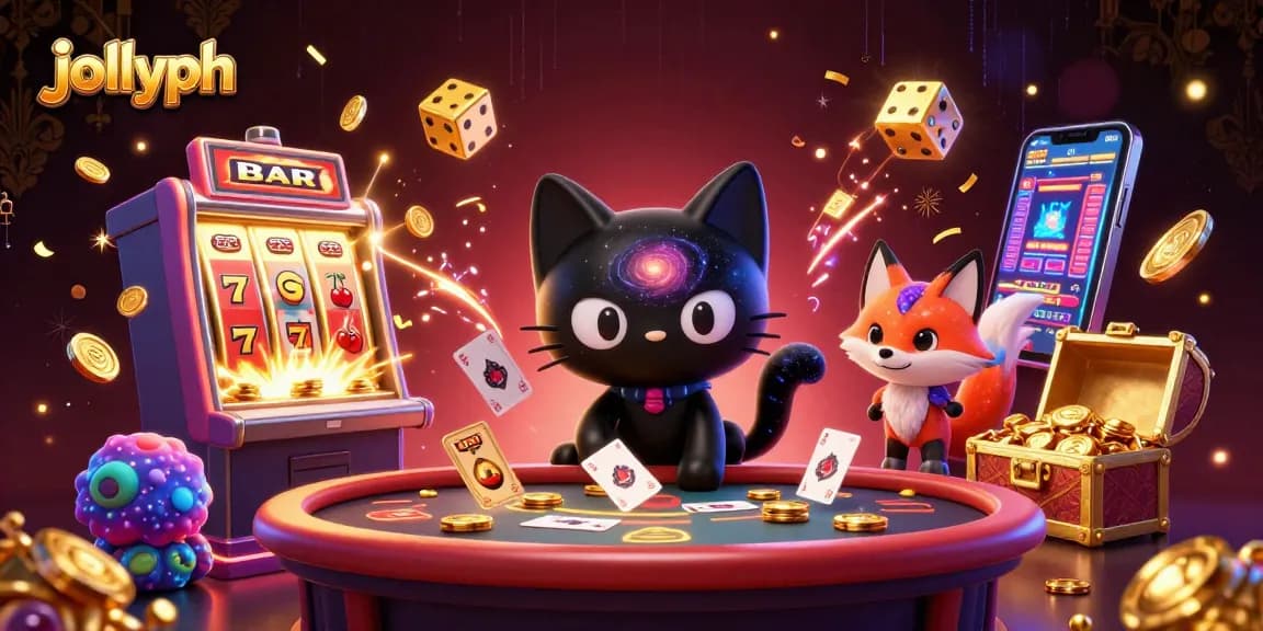 Experience thrilling gameplay with jollyph's cosmic casino featuring dynamic characters and vibrant game elements.