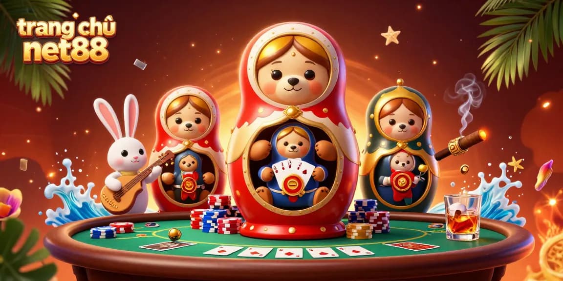 Experience vibrant gameplay at trang chủ net88 with colorful poker action and dynamic dealer characters.
