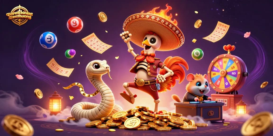 Engage in the thrilling world of quyetchientienthuong with dynamic lottery elements and vibrant characters.
