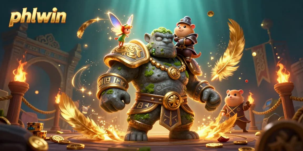 Experience thrilling gaming action at phlwin with magical golem and adventurous fairy!