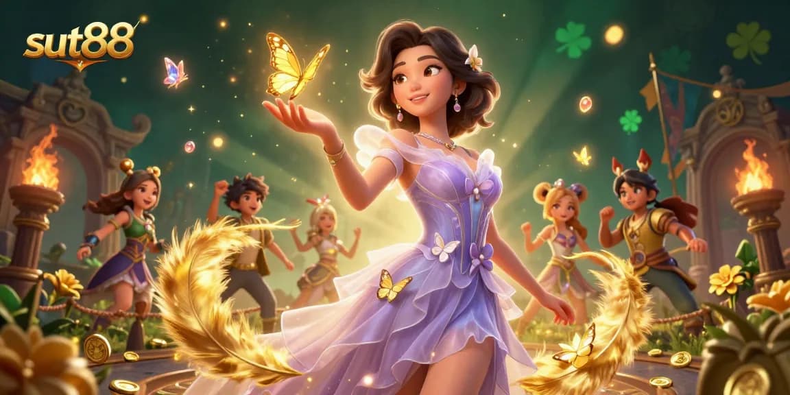 Sut88 offers thrilling betting experiences with vibrant casino scenes and magical elements.