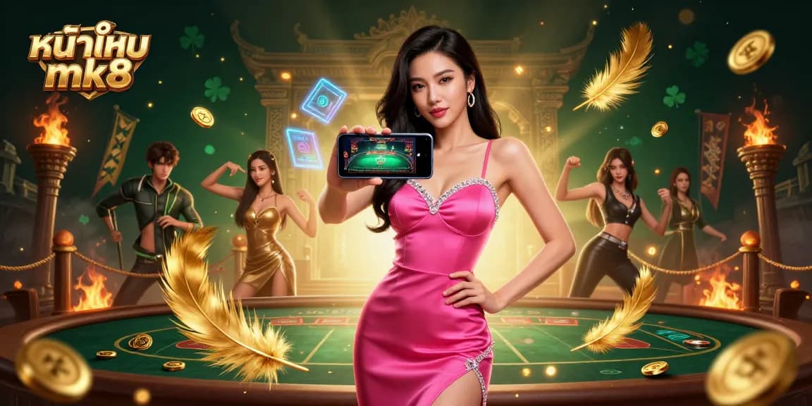 Experience the thrills at หน้าแรก mk8 with a live dealer game on a smartphone, showcasing diverse gaming elements.