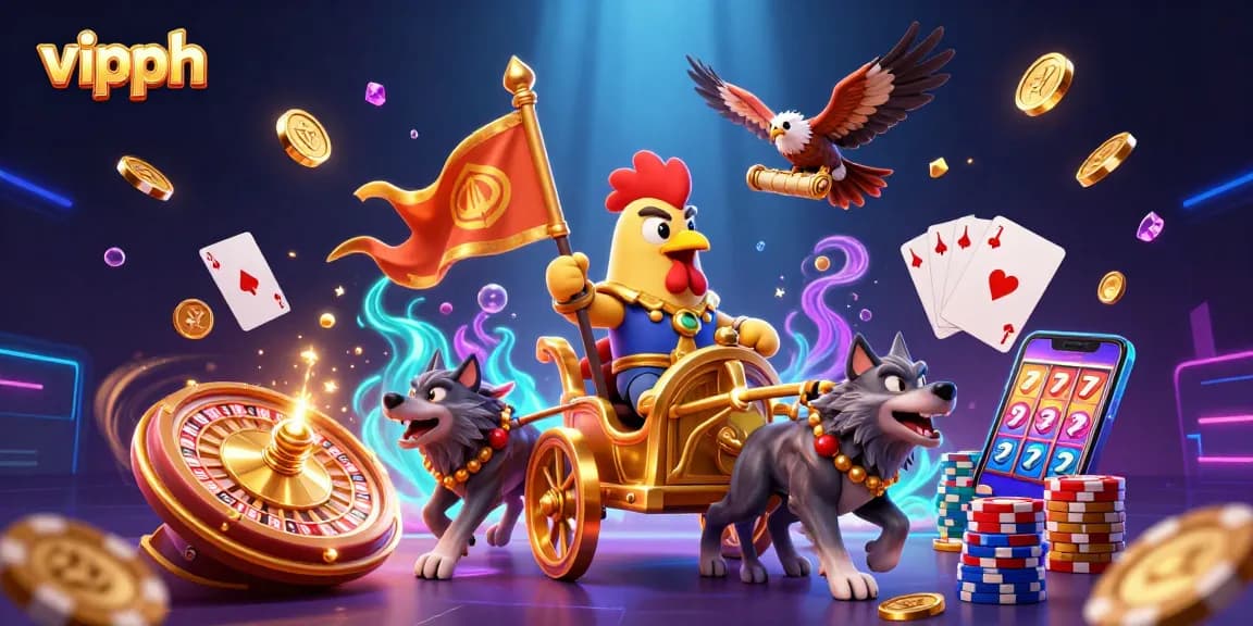 Engage with vipph as a dynamic casino adventure unfolds with golden treasures and gaming excitement.