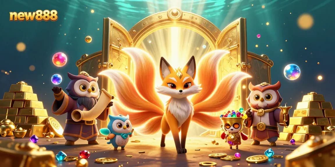 Experience new888 with vibrant treasures, dynamic characters, and rich casino elements immersively.