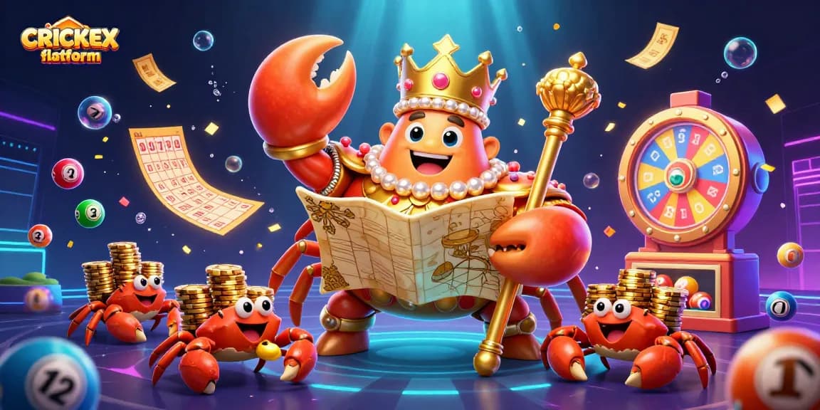 Engage with the CRICKEX flatform in an exciting lottery experience with dynamic games and vibrant visuals.