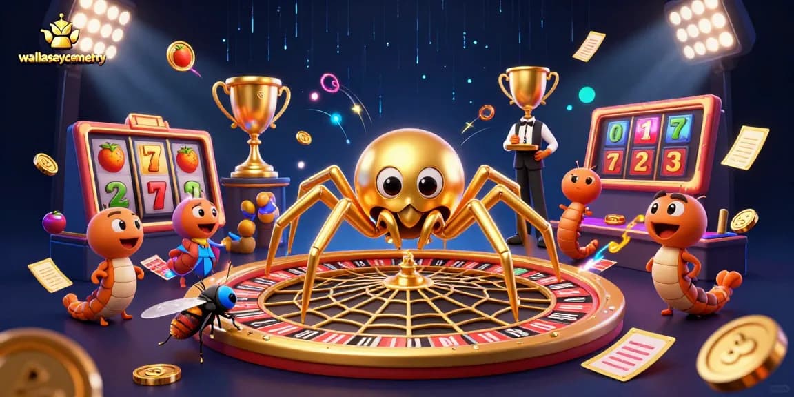 Catch exciting action at wallaseycemetery where a fly places bets in a dynamic casino setting.
