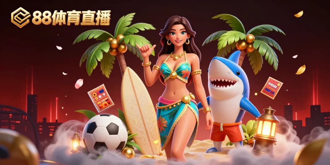 Experience the excitement of 88体育直播 with dynamic sports elements and detailed vibrant visuals.