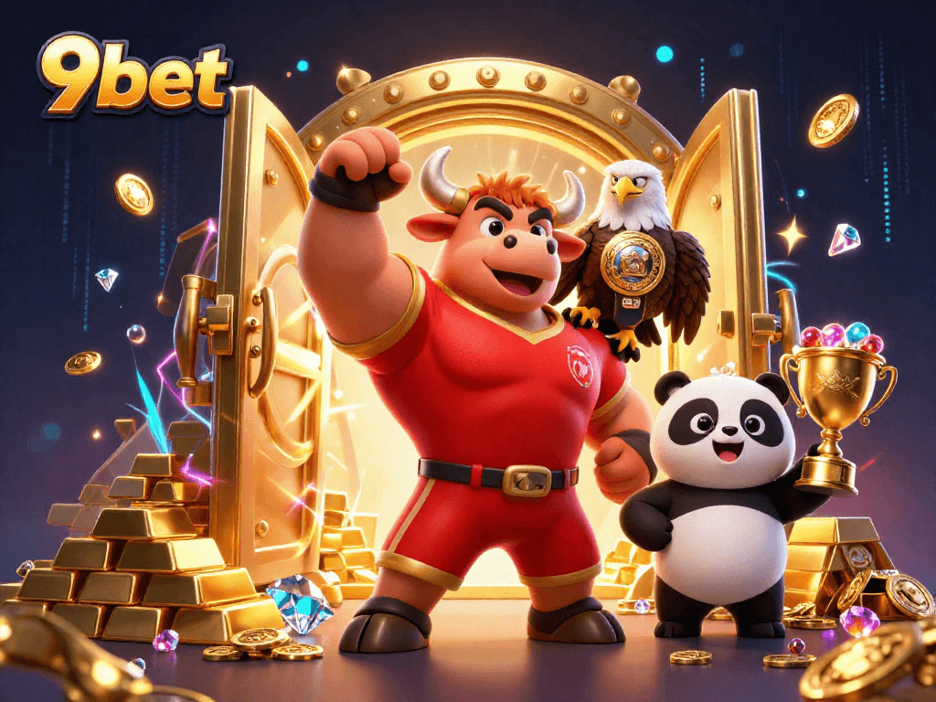 Engage in thrilling gaming experiences with 9bet featuring a vibrant victory scene.