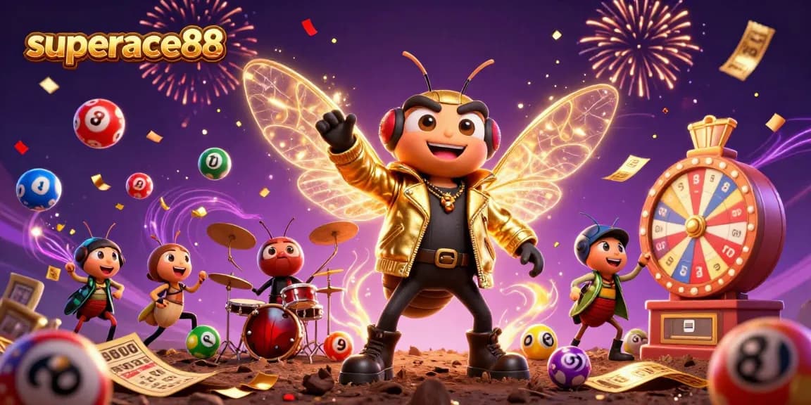 Experience the excitement of superace88 with vibrant jackpot elements and animated casino characters.