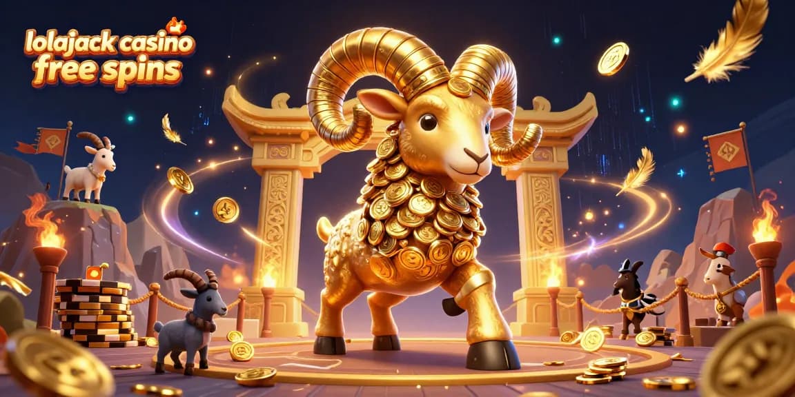 Experience thrilling lolajack casino free spins with a dynamic 3D gaming scene filled with vibrant action.