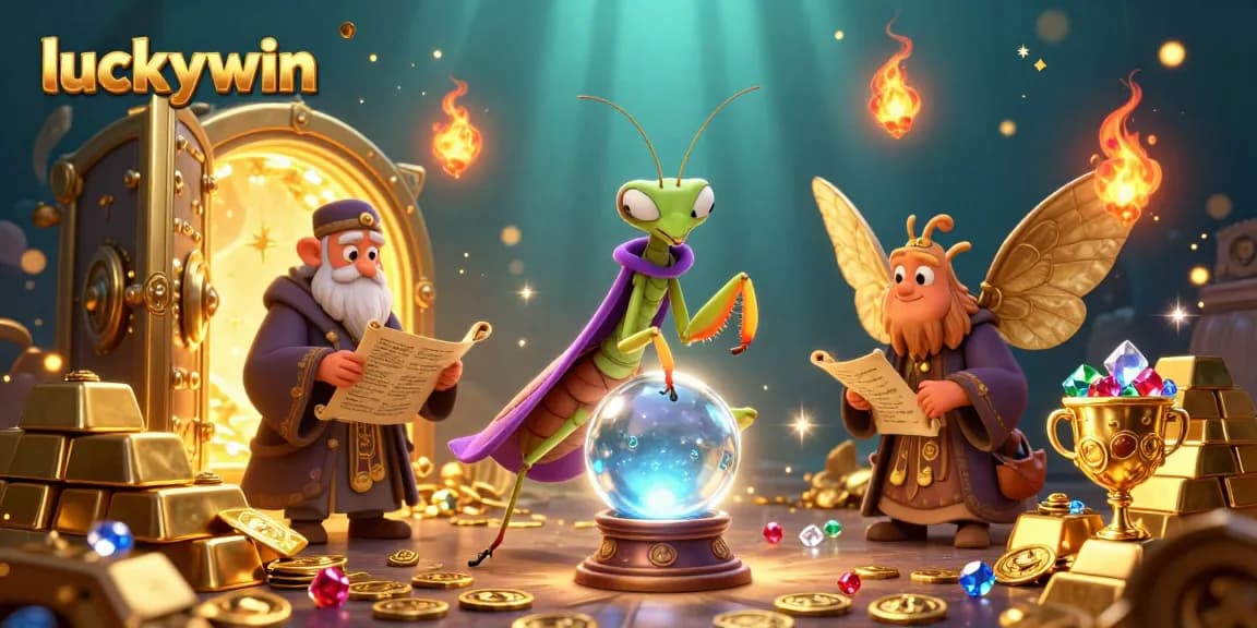 Engage with luckywin's magical casino world featuring fortune tellers and treasure in 3D.