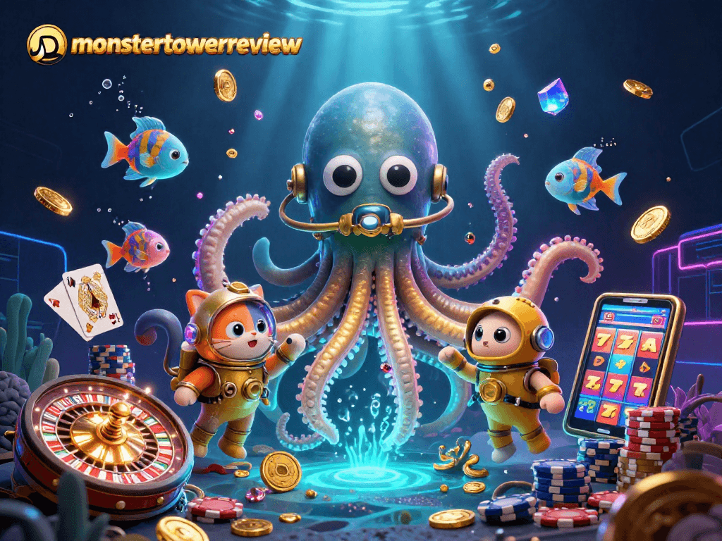 Experience thrilling gameplay with monster magic in monstertowerreview's dazzling casino art.