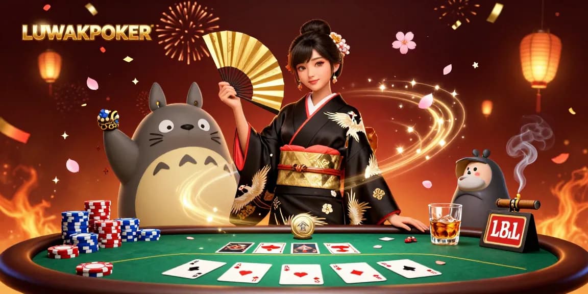 Win excitement at LUWAKPOKER with lively poker action and eye-catching characters.