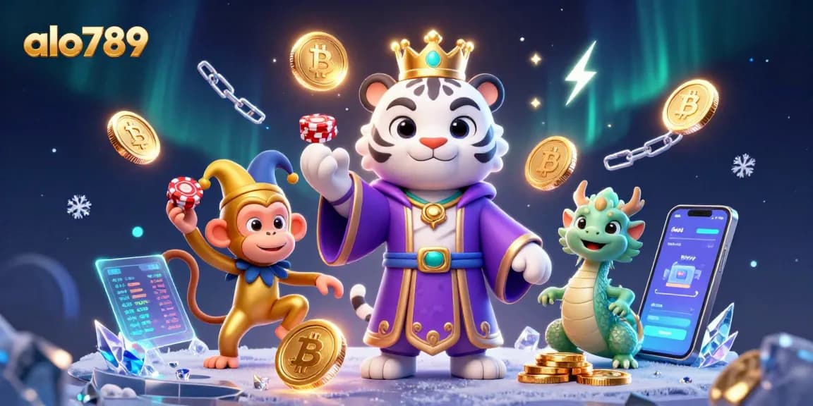 Bet on thrilling games at alo789 with a charming tiger, monkey, and magical dragon creating excitement.
