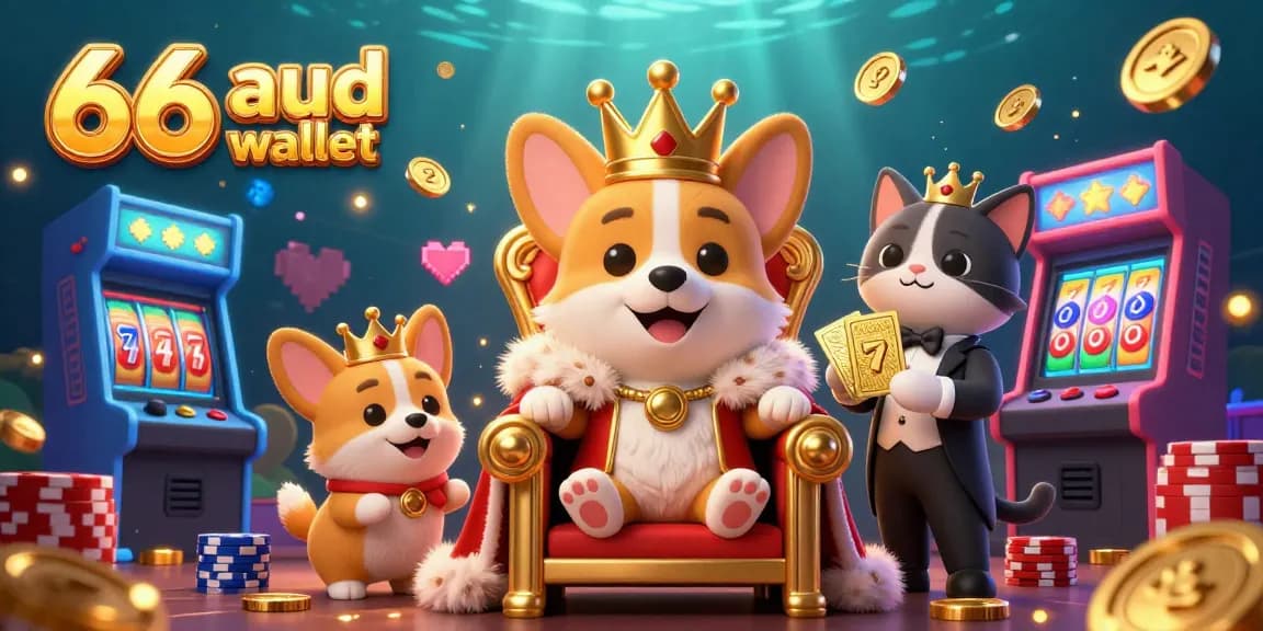 Play exciting pokies with 66 aud e wallet at an online casino featuring vibrant characters and gaming elements.