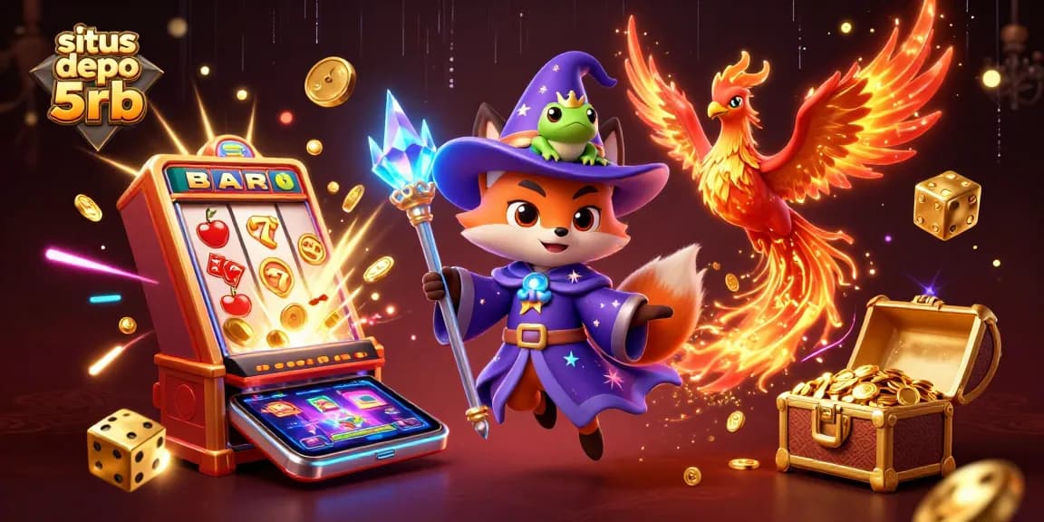 Experience thrilling wins at Situs Depo 5rb with vibrant 3D casino magic.