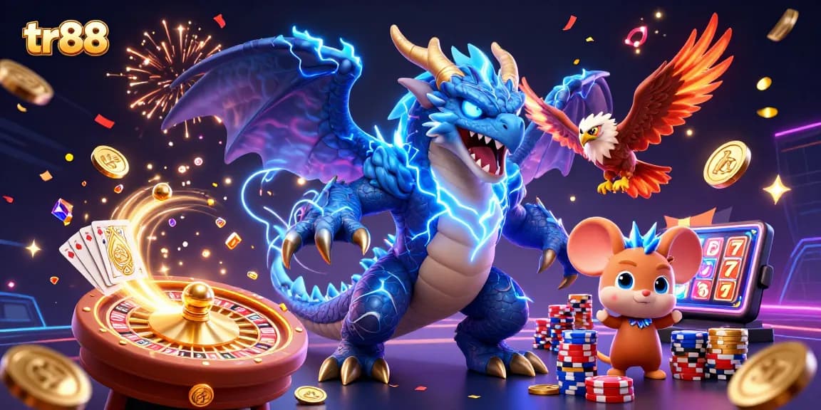 Experience thrilling moments at tr88 with dazzling coins, vibrant poker chips, and dynamic win animations.