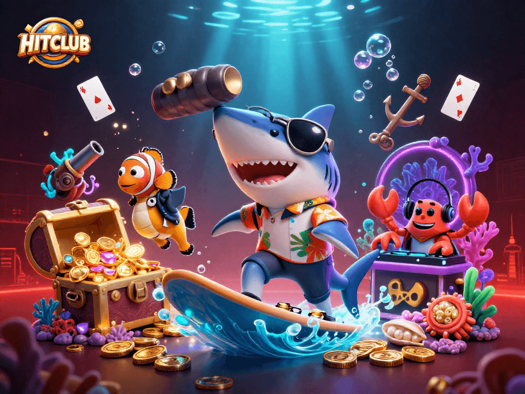 Experience the thrill of winning with HITCLUB's vibrant underwater casino adventure.