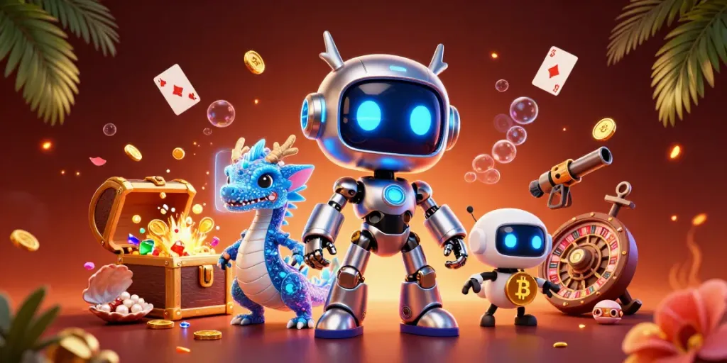Alo789 invites players to dive into thrilling casino adventures with a dynamic 3D illustration.