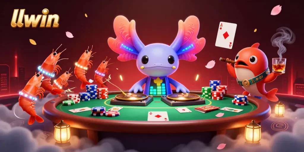 Experience thrilling wins at llwin as the neon axolotl DJ spins at an underwater casino party