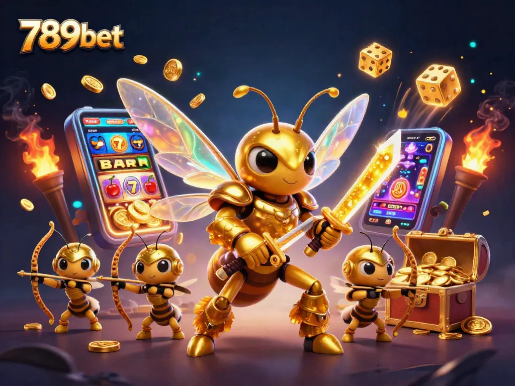 Win big at 789bet with 3D digital illustration featuring dynamic slot machine elements and glowing casino icons.