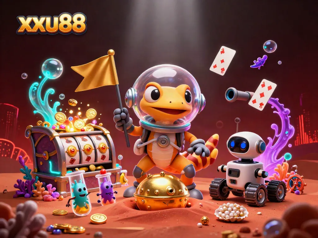 Engage with the exciting experience of xxuu88 as a Martian gecko discovers a vibrant casino.