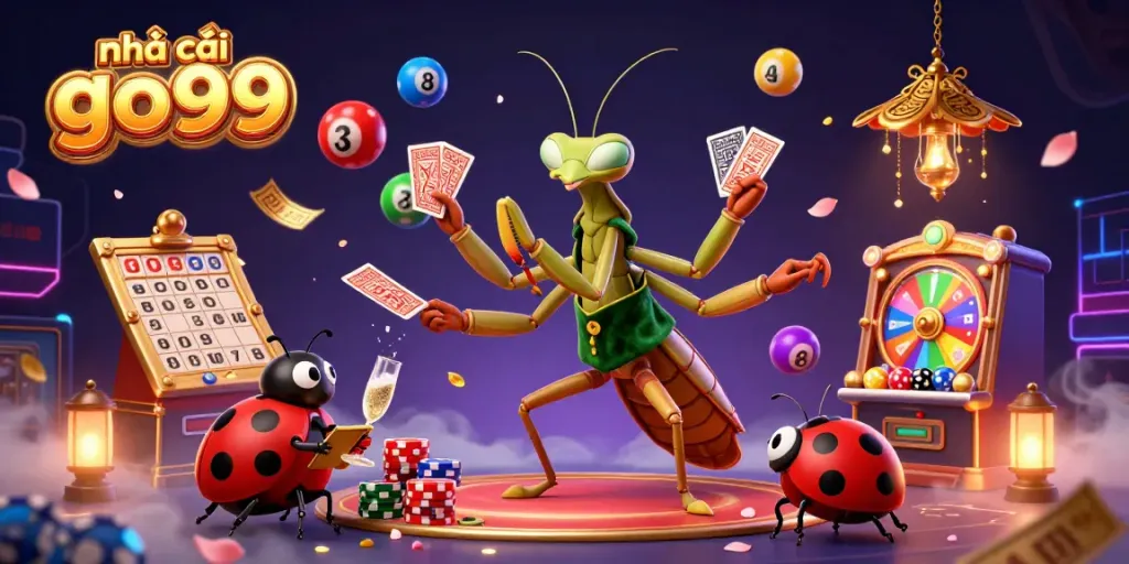 Engage with exciting games at nhà cái go99 as dynamic lottery elements animate in a vibrant casino.