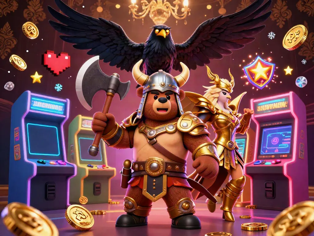 Engage with the vibrant gaming atmosphere on cakhiatv featuring Viking elements and arcade treasures.