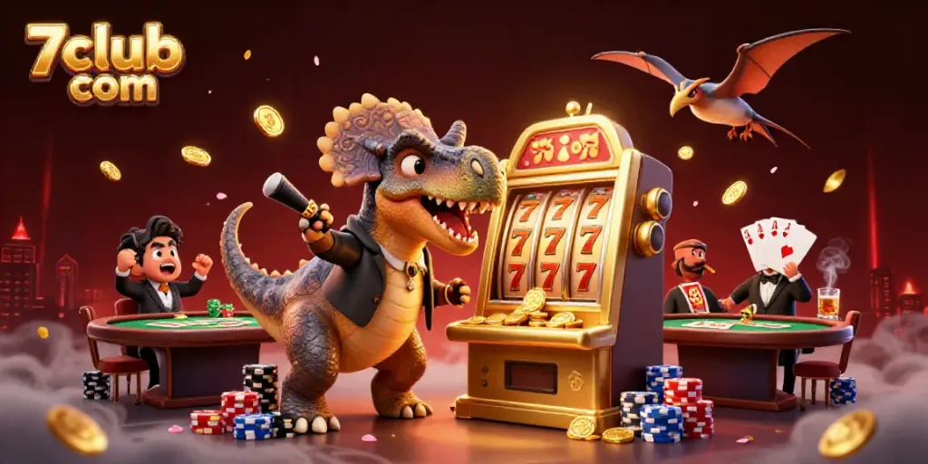 Experience thrilling wins at 7club com with dynamic casino action featuring a pachycephalosaurus and friends.