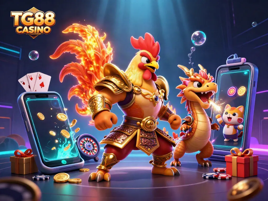 Experience thrilling gameplay at TG88 CASINO with dynamic characters and exciting gaming elements.