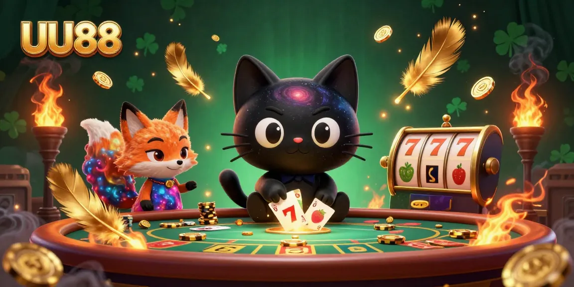 Experience thrilling gameplay at UU88 while winning colorful slot rewards amidst cosmic characters.