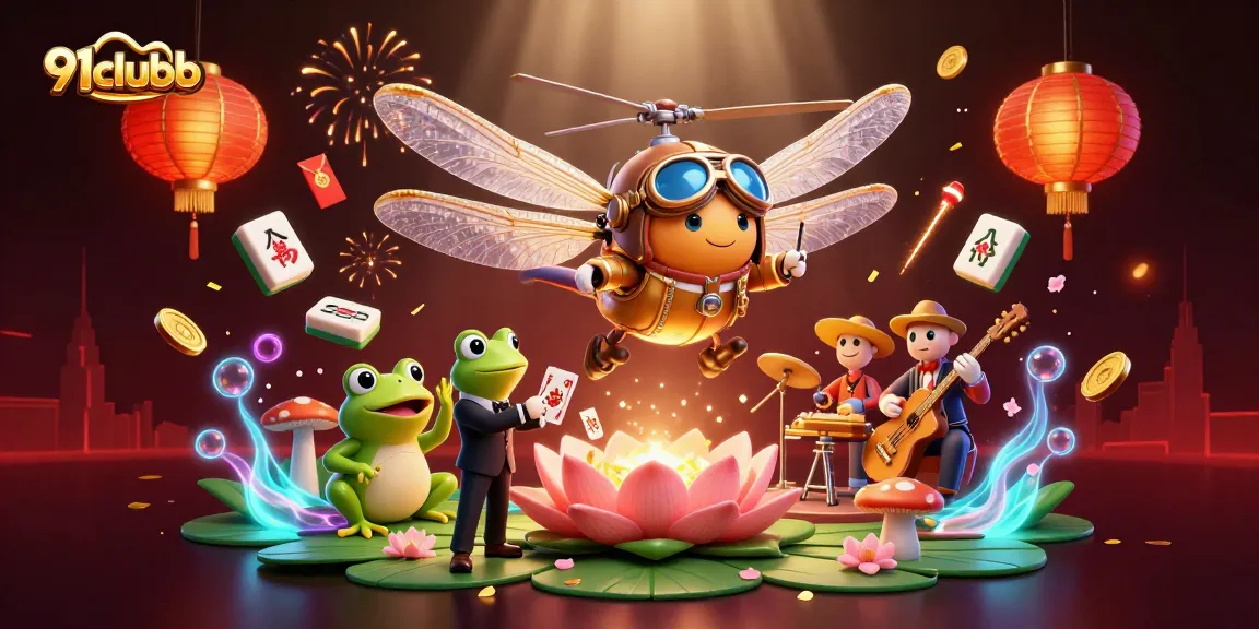 Experience thrilling gameplay at 91clubb with vibrant 3D characters in a magical casino setting.