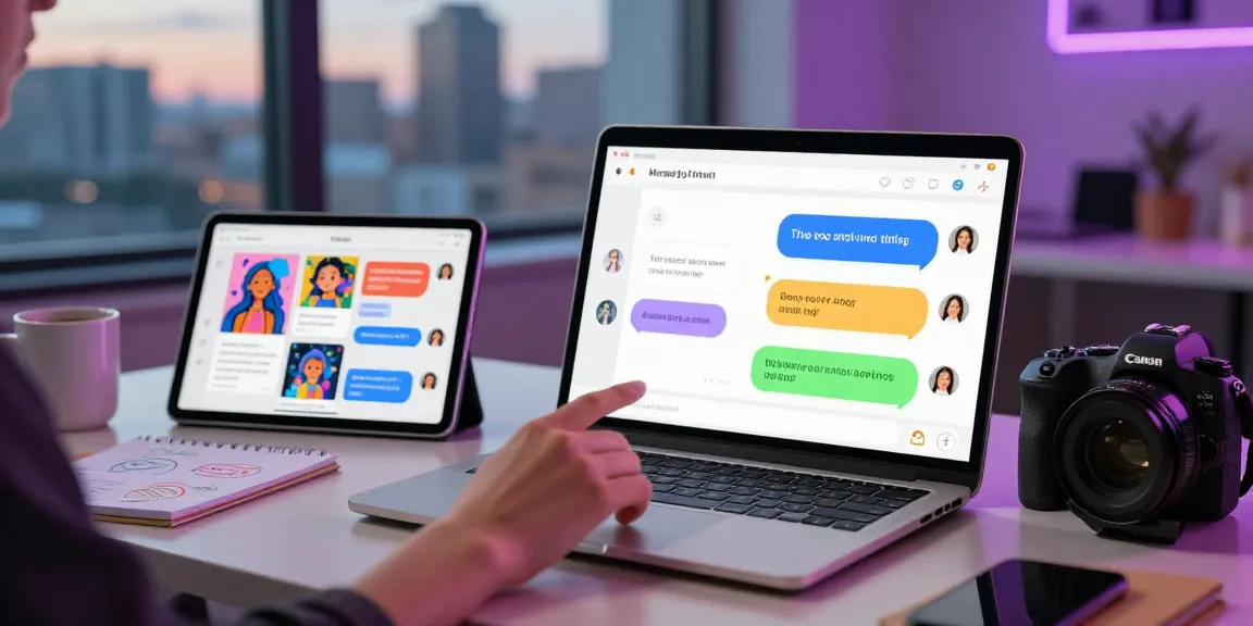 AI slut chat interaction on a modern laptop showcasing engaging AI responses.
