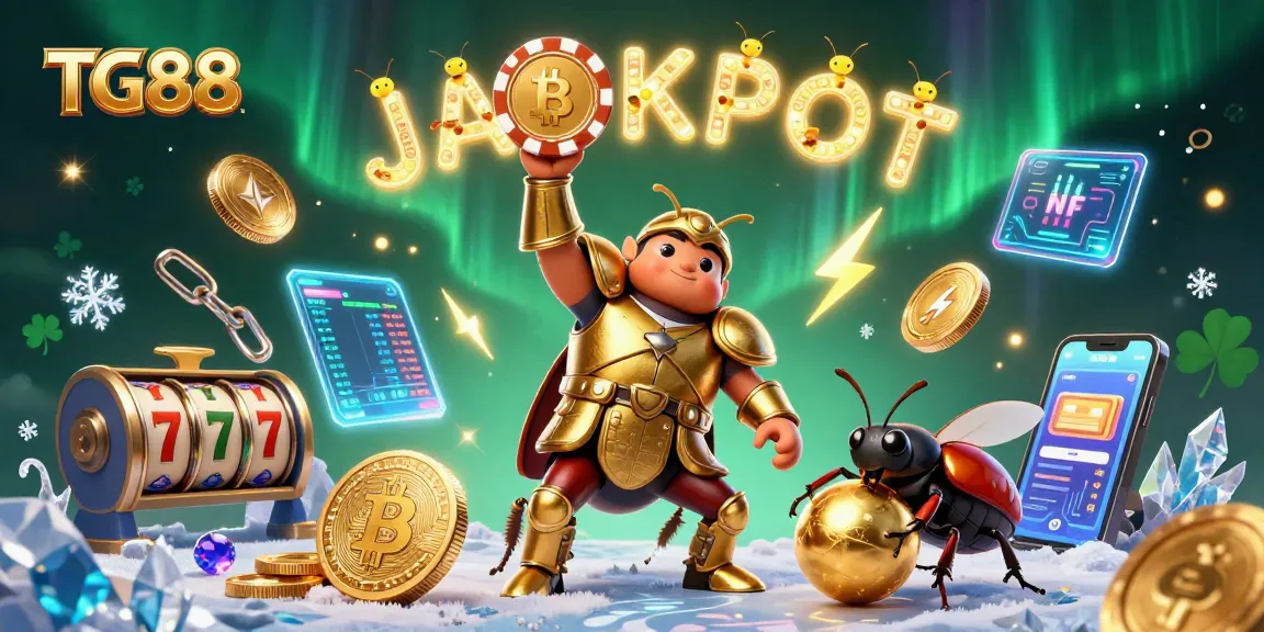 TG88 challenges players with exciting jackpot wins in a vibrant, detailed gambling scene.