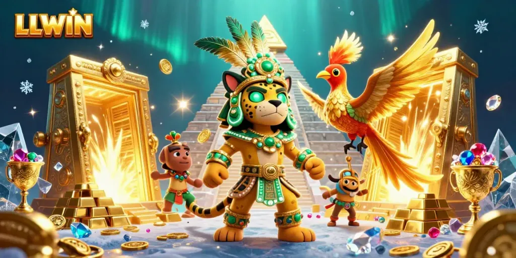 Experience the thrilling world of LLWIN's online gaming with vibrant treasure and captivating characters.