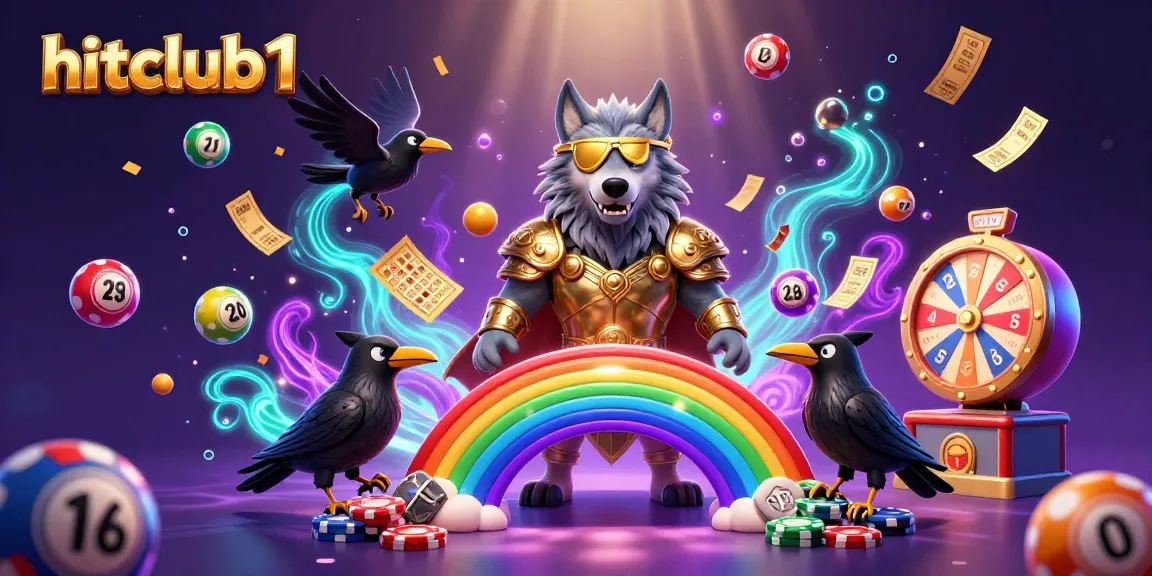 Engage with hitclub1's thrilling casino adventure featuring vibrant characters, gaming elements, and dynamic illustrations.