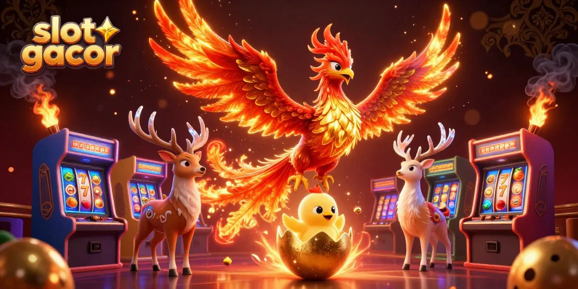 Experience thrilling slot gacor gameplay with vibrant casino elements in a captivating 3D scene.