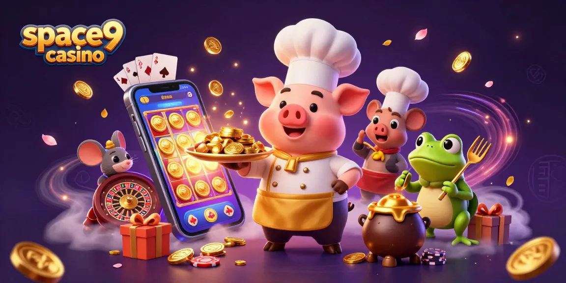 Join the fun at space9 casino with vibrant characters and thrilling slot games!