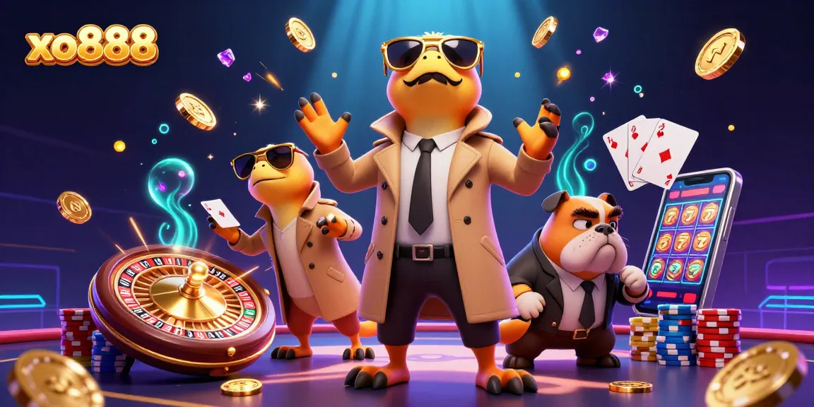 Experience the excitement at xo888 with raptors in disguise entering a VIP casino lounge.