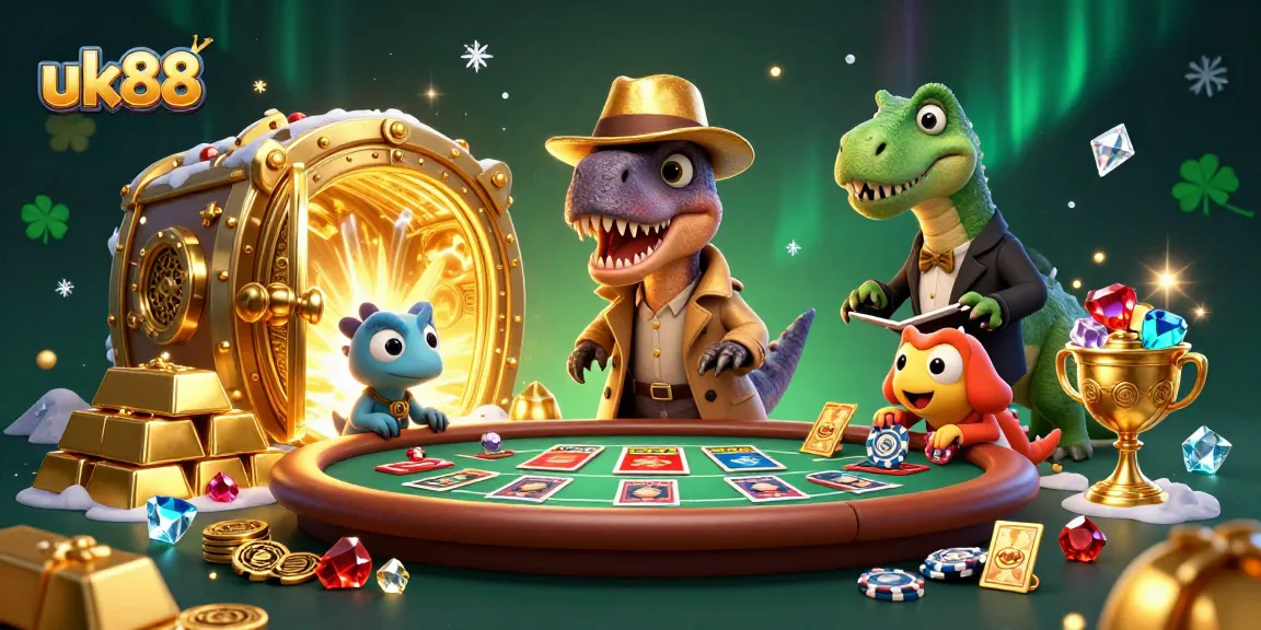 uk88 velociraptor card counter sneaks at blackjack table amid sparkling jewels and gold