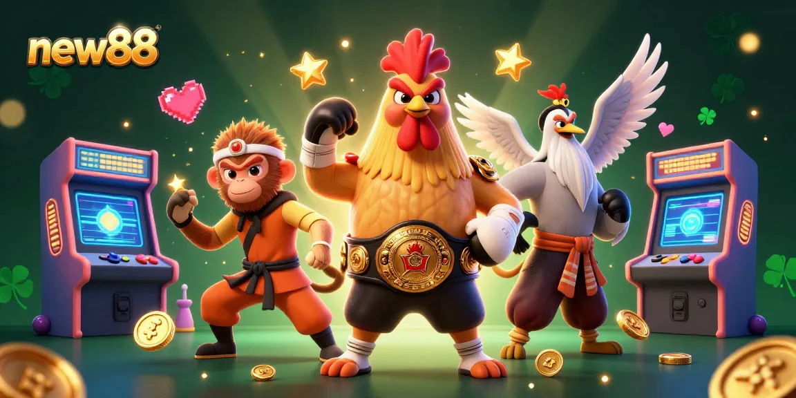Engage with the vibrant new88 scene featuring dynamic characters and colorful casino elements stimulating gameplay.